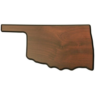 Walnut Finish State Plaque