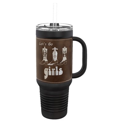 Polar Camel 40 oz. Leatherette Travel Mug