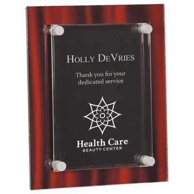 Smooth Red Velvet Acrylic Floating Plaque