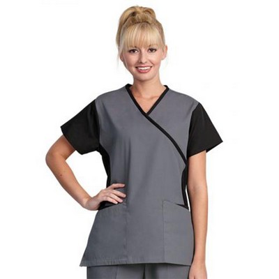 Fashion Seal - Environmental Services/Housekeeping - Women's Crossover Side Flex Tunic Top