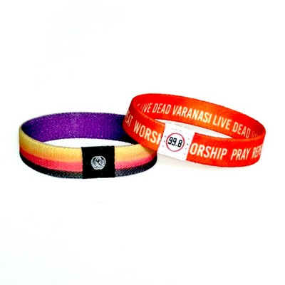 Full Color 1/2" Fabric Wristband