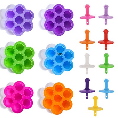Silicone Seven-Cavity Popsicle Mold