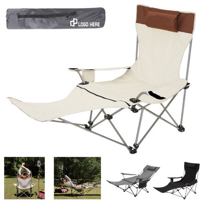 Camping Chair W/ Removable Footrest