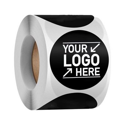 2" Custom Metallic Gold Printed Round Sticker 500pcs/Roll