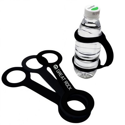 Adjustable Water Bottle Holder Strap Black