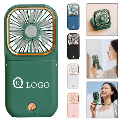 Portable Power Bank W/ Phone Stand And Fan