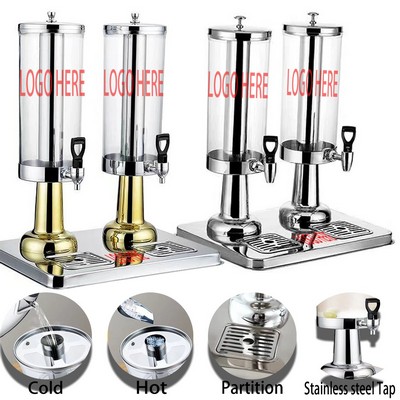2x3Liters Stainless Steel Hot&Cold Beverage Tower