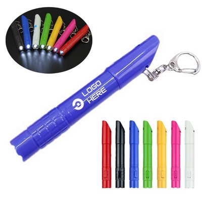 Multi Function Led Light Whistle Ballpoint Pen
