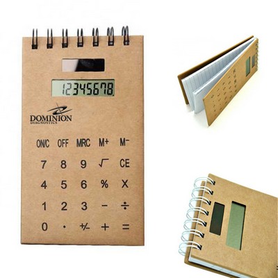Solar Powered Notebook Calculator