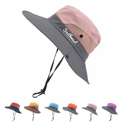 Adjustable Ponytail Fishing Sun Hat
