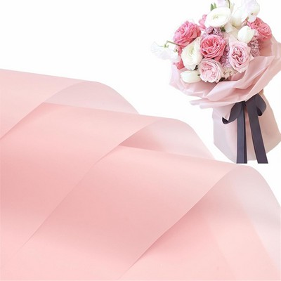 23" x 23" Floral Bouquet Wrap Paper - Pink