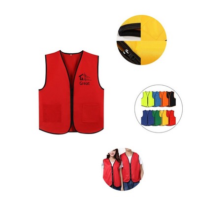 2 Pocket Volunteer Vest w/ Zip