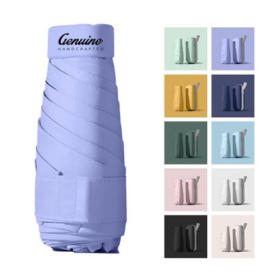 Mini Travel Sun Umbrella with Case