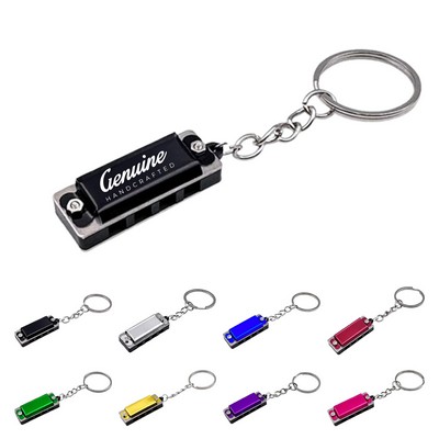 8 Tone Harmonica Keychain