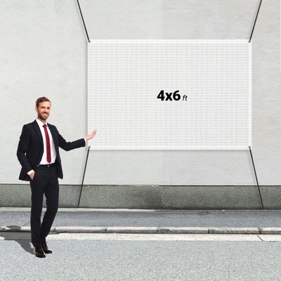 Custom 4' X 6' Mesh Banners
