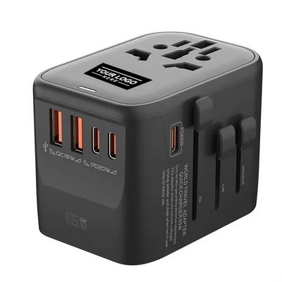 45W Fast Charging Universal Travel Socket Converter Plug