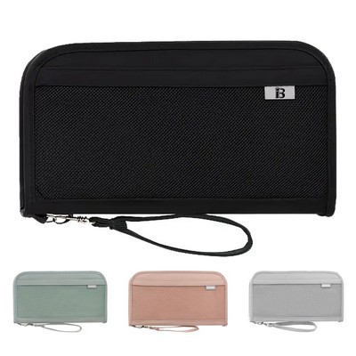 Stylish Travel Passport Holder w/ Anti-Theft Card Slots