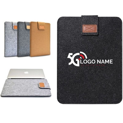 Felt PU Laptop Tablet Protective Case MOQ 50