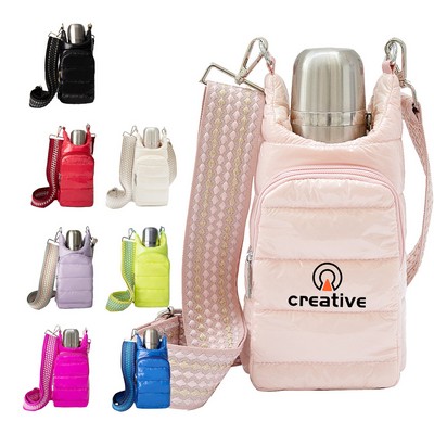 Water Bottle Holder Bag W/ Strap