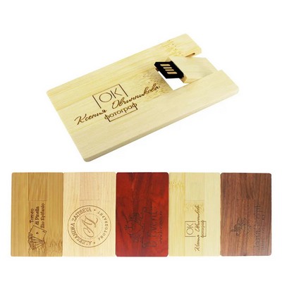 4GB Eco-Friendly Wood Card USB Flash Drive