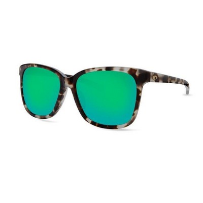 Costa Del Mar May Sunglasses - (Frame) Shiny Tiger Cowrie; (Lens) Green Mirror, 580G