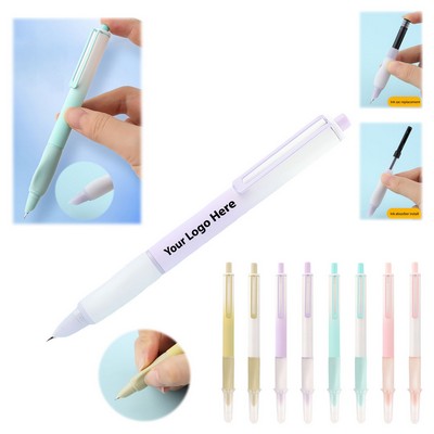 0.38mm Quick-Drying Black Ink Retractable Push Fountain Pens