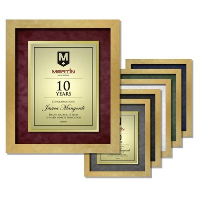 Gander - Executive Aluminum Certificate Shadowbox (Gold Frame)