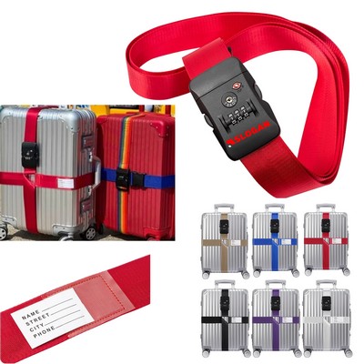 Luggage Strap with Digit Lock for Security
