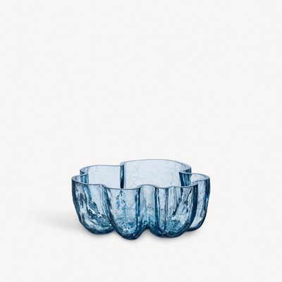Kosta Boda Crackle Bowl Blue