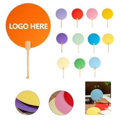 Plastic Round Hand Fan
