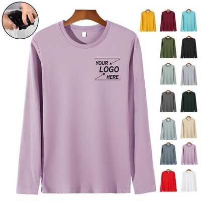 180GMS Combed Cotton Long Sleeve T-Shirt for Men