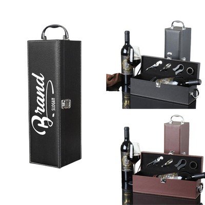 Single Wine Gift Box with Carry Handle