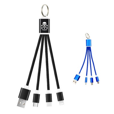 Universal Nylon Braided Multi Charging Cable