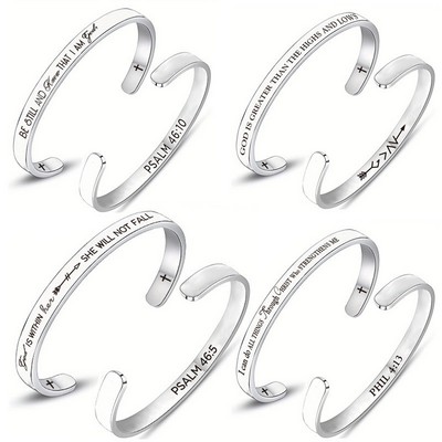 Titanium Steel C-shaped Bracelet