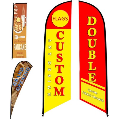 Feathered Shape Flags