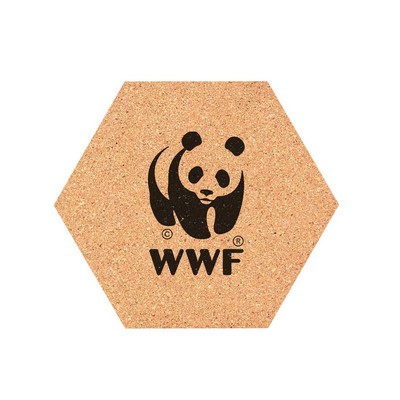 Hexagon Cork Coaster