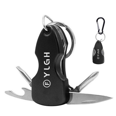 Multi Foldable Knife With Carabiner