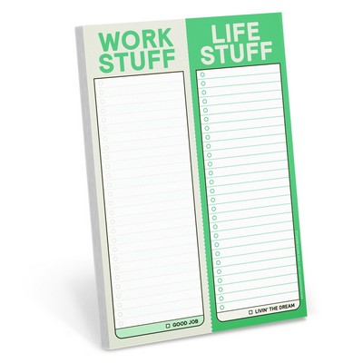 Work Stuff Life Stuff Perforated Pad