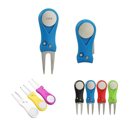 Folding Golf Divot Tool