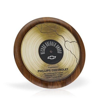 Record Breaker Plaque-Gold