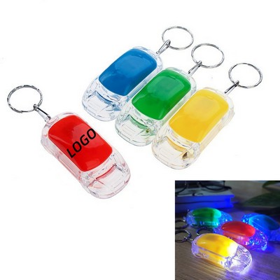 Car Shaped LED Flashlight Keychain