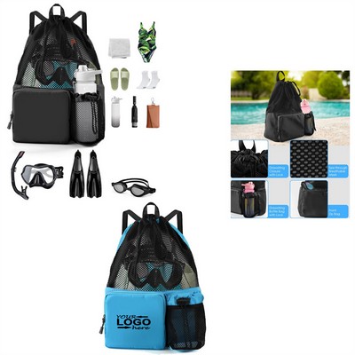 Mesh Drawstring Backpack