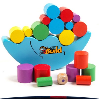 Moon Wooden Balancing Stacking Blocks