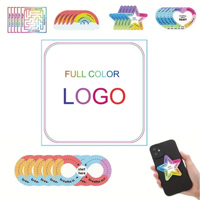 9 Squares Custom Die Cut Full Color Anxiety Sensory Sticker - By Air