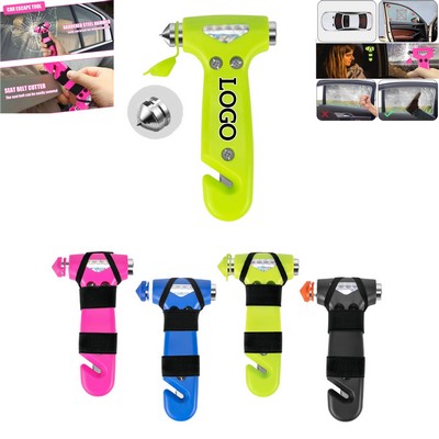 Durable Car Safety Hammer And Seat Belt Cutter