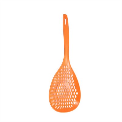 Extra-Long Handle Pasta Skimmer Kitchen Strainer Spoon – Heat-Resistant Noodle Scooper