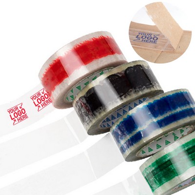 110 Yards Custom Printed Packing Tape Clear Shipping Tape for Boxes and Moving