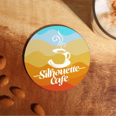 reGen Recycled Polyester Round Dye Sub Coaster