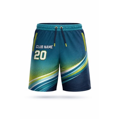 Men's Training Shorts Sublimated Short Length 180GSM