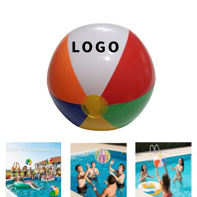 Colorful Rainbow Beach Ball for Summer Pool Fun